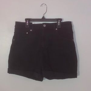 H&M Black High Waisted Mom Shorts